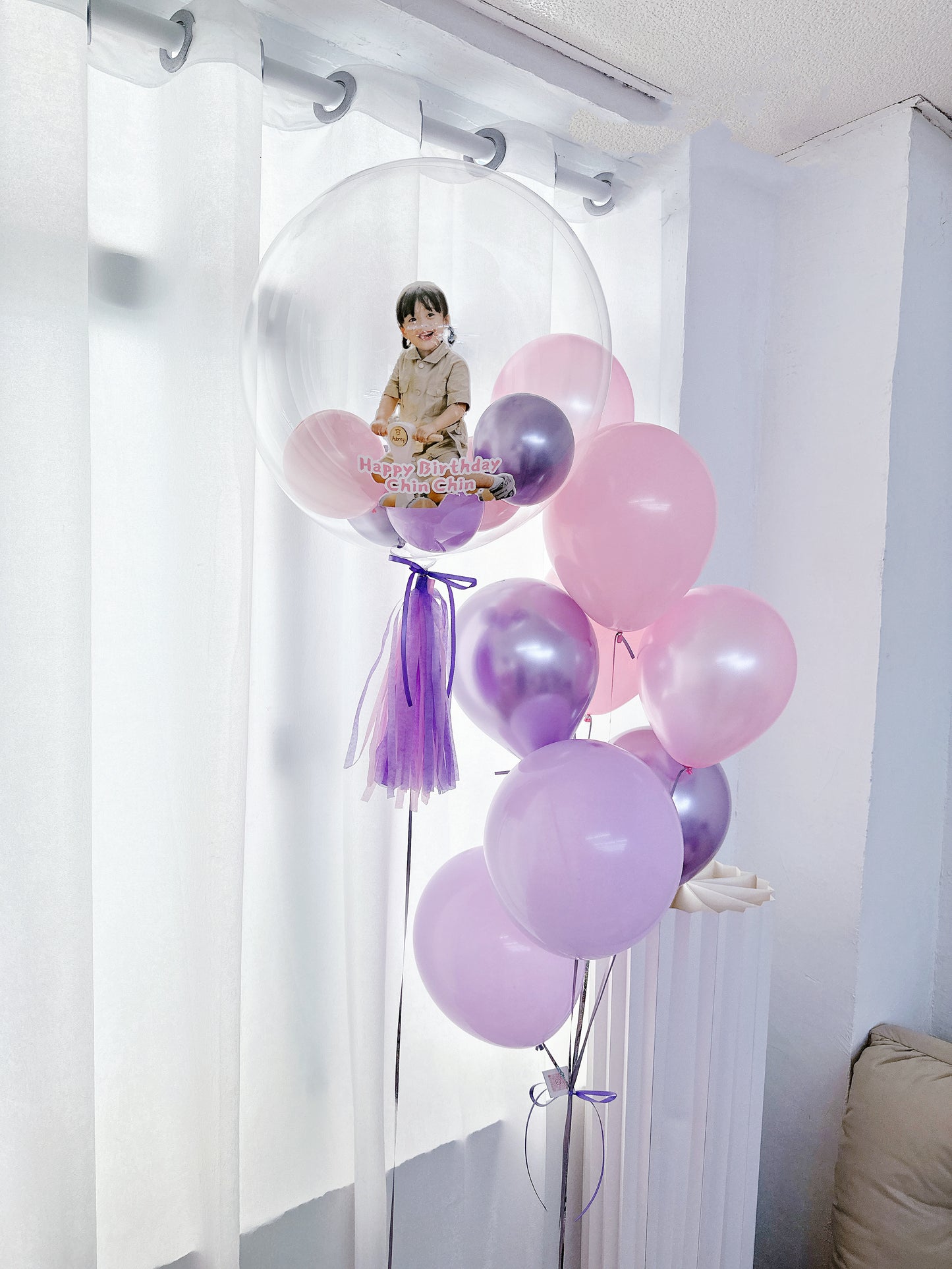 彩print相片氣球串套裝 Photo Printing Balloon Bouquet Set