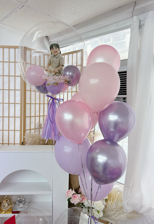 彩print相片氣球串套裝 Photo Printing Balloon Bouquet Set